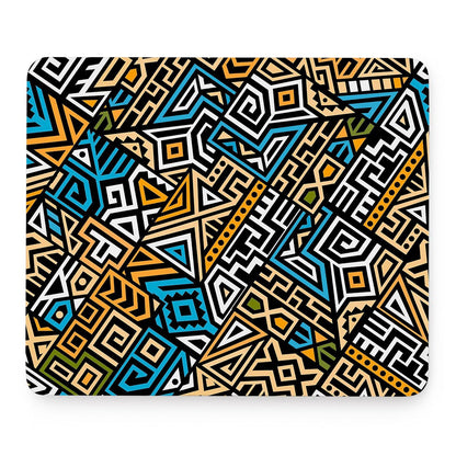 Ethnic Aztec Geometric Pattern Print Mouse Pad