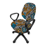 Ethnic Aztec Geometric Pattern Print Office Chair Cover