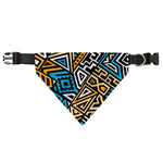 Ethnic Aztec Geometric Pattern Print Over The Collar Dog Bandana