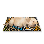 Ethnic Aztec Geometric Pattern Print Pet Cooling Mat Cover