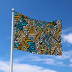 Ethnic Aztec Geometric Pattern Print Polyester Flag