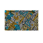 Ethnic Aztec Geometric Pattern Print Polyester Flag