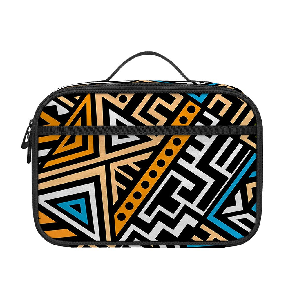 Ethnic Aztec Geometric Pattern Print Portable Lunch Bag