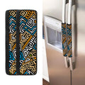 Ethnic Aztec Geometric Pattern Print Refrigerator Handle Covers