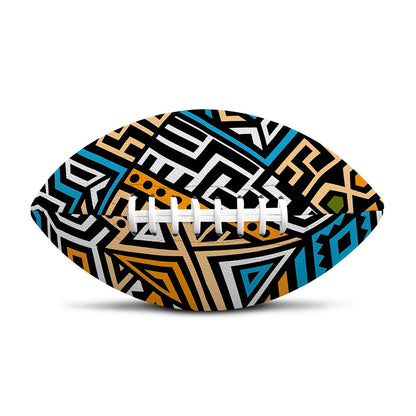 Ethnic Aztec Geometric Pattern Print Rugby Ball