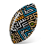 Ethnic Aztec Geometric Pattern Print Rugby Ball