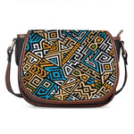 Ethnic Aztec Geometric Pattern Print Saddle Bag
