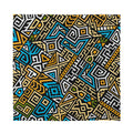 Ethnic Aztec Geometric Pattern Print Silk Bandana