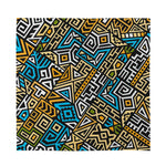 Ethnic Aztec Geometric Pattern Print Silk Bandana