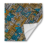 Ethnic Aztec Geometric Pattern Print Silk Bandana