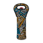 Ethnic Aztec Geometric Pattern Print Single Neoprene Wine Tote
