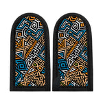 Ethnic Aztec Geometric Pattern Print Skillet Handle Cover