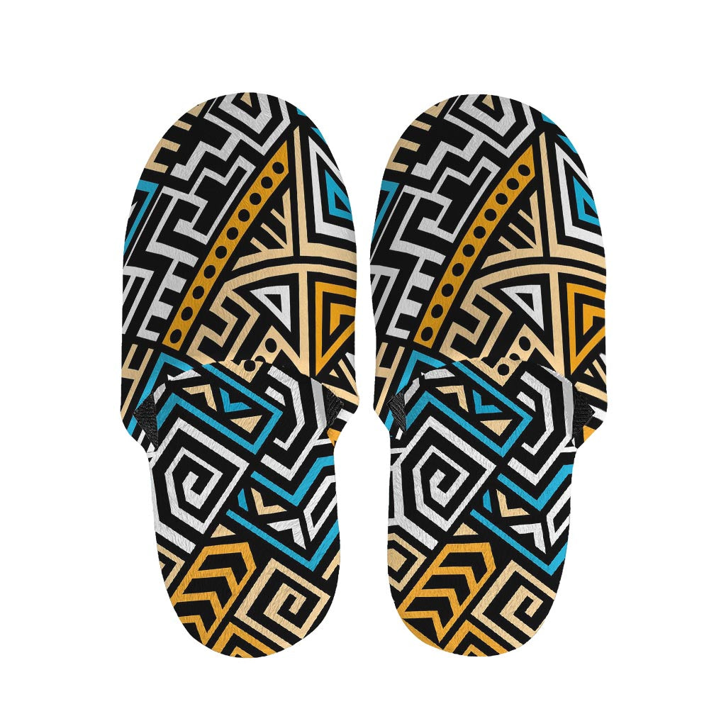 Ethnic Aztec Geometric Pattern Print Slippers