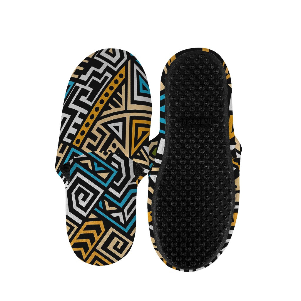 Ethnic Aztec Geometric Pattern Print Slippers