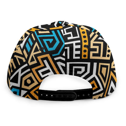 Ethnic Aztec Geometric Pattern Print Snapback Cap