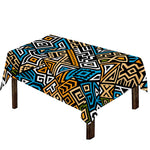 Ethnic Aztec Geometric Pattern Print Tablecloth