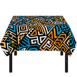 Ethnic Aztec Geometric Pattern Print Tablecloth
