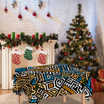 Ethnic Aztec Geometric Pattern Print Tablecloth