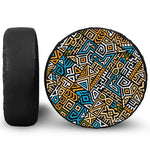 Ethnic Aztec Geometric Pattern Print Tire Cover