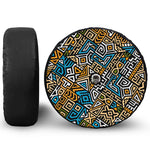 Ethnic Aztec Geometric Pattern Print Tire Cover With Camera Hole