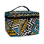 Ethnic Aztec Geometric Pattern Print Travel Makeup Bag