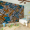 Ethnic Aztec Geometric Pattern Print Wall Sticker