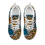 Ethnic Aztec Geometric Pattern Print White Running Shoes