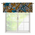 Ethnic Aztec Geometric Pattern Print Window Valance