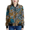 Ethnic Aztec Geometric Pattern Print Women's Bomber Jacket