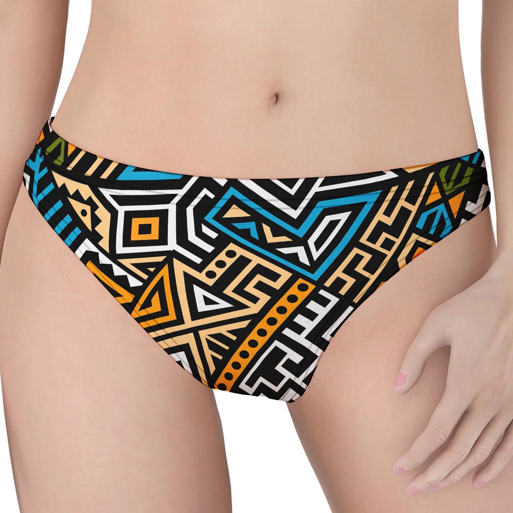 Ethnic Aztec Geometric Pattern Print Women's Thong