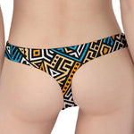 Ethnic Aztec Geometric Pattern Print Women's Thong