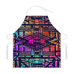 Ethnic Aztec Grunge Trippy Print Adjustable Apron