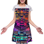 Ethnic Aztec Grunge Trippy Print Adjustable Apron