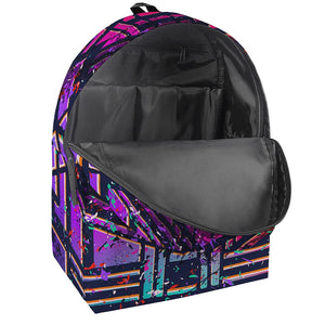 Ethnic Aztec Grunge Trippy Print Backpack