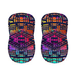 Ethnic Aztec Grunge Trippy Print Bar Stool Covers