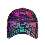 Ethnic Aztec Grunge Trippy Print Baseball Cap