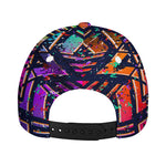 Ethnic Aztec Grunge Trippy Print Baseball Cap
