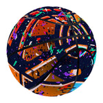 Ethnic Aztec Grunge Trippy Print Basketball