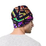Ethnic Aztec Grunge Trippy Print Beanie