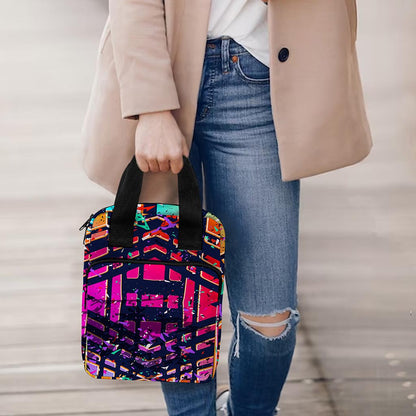Ethnic Aztec Grunge Trippy Print Bible Tote Bag
