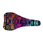 Ethnic Aztec Grunge Trippy Print Bicycle Seat Cover