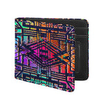 Ethnic Aztec Grunge Trippy Print Bifold Wallet