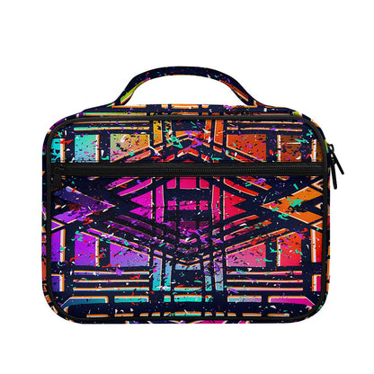 Ethnic Aztec Grunge Trippy Print Briefcase Bible Bag