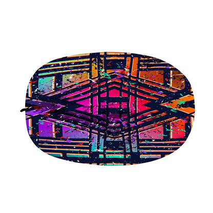 Ethnic Aztec Grunge Trippy Print Car Side Mirror Covers