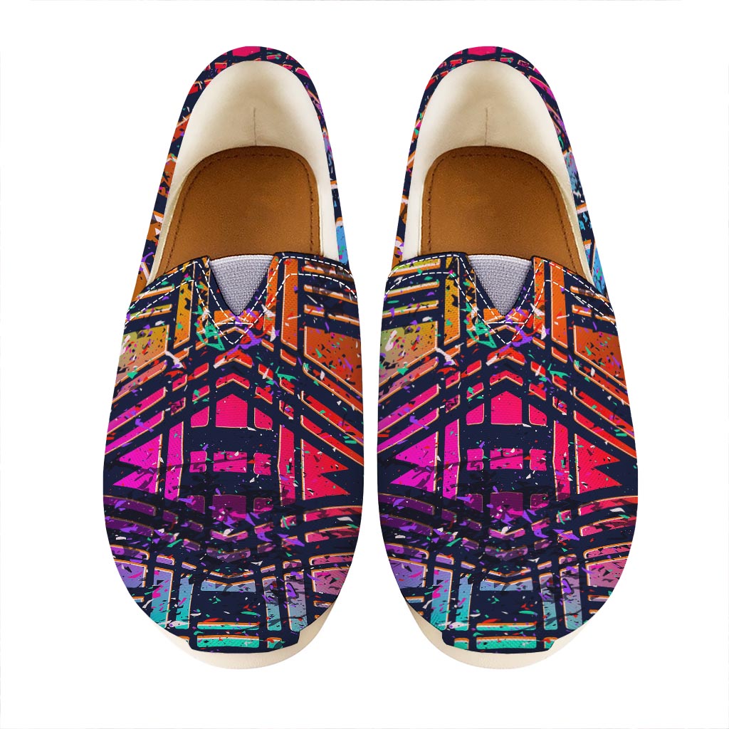 Ethnic Aztec Grunge Trippy Print Casual Shoes