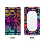 Ethnic Aztec Grunge Trippy Print Changing Pad Cover