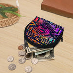 Ethnic Aztec Grunge Trippy Print Coin Purse
