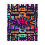 Ethnic Aztec Grunge Trippy Print Curtain