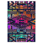 Ethnic Aztec Grunge Trippy Print Curtain