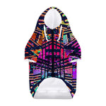 Ethnic Aztec Grunge Trippy Print Dog Zip Up Hoodie
